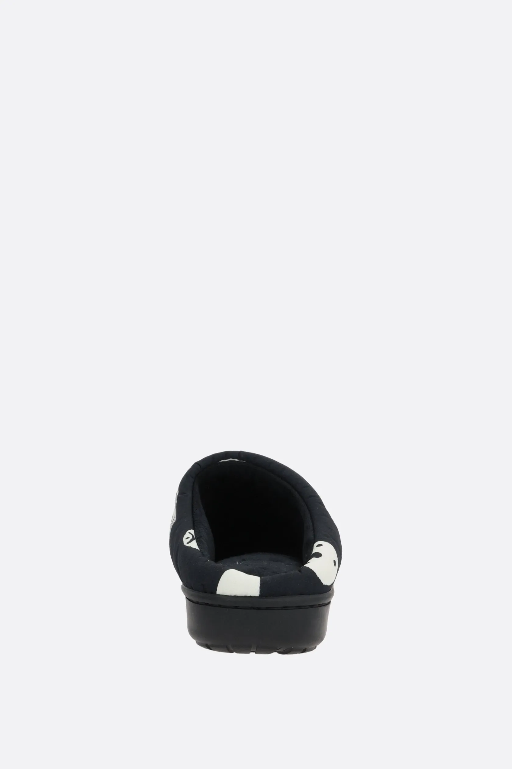 Sandali Flat>SUBU X 10 CORSO COMO pantofola in nylon matelassé stampa Smile Nero