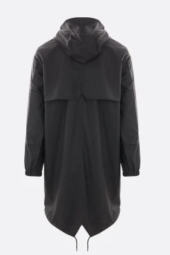 Capispalla>RAINS X 10 CORSO COMO parka Fishtail in nylon resinato Nero
