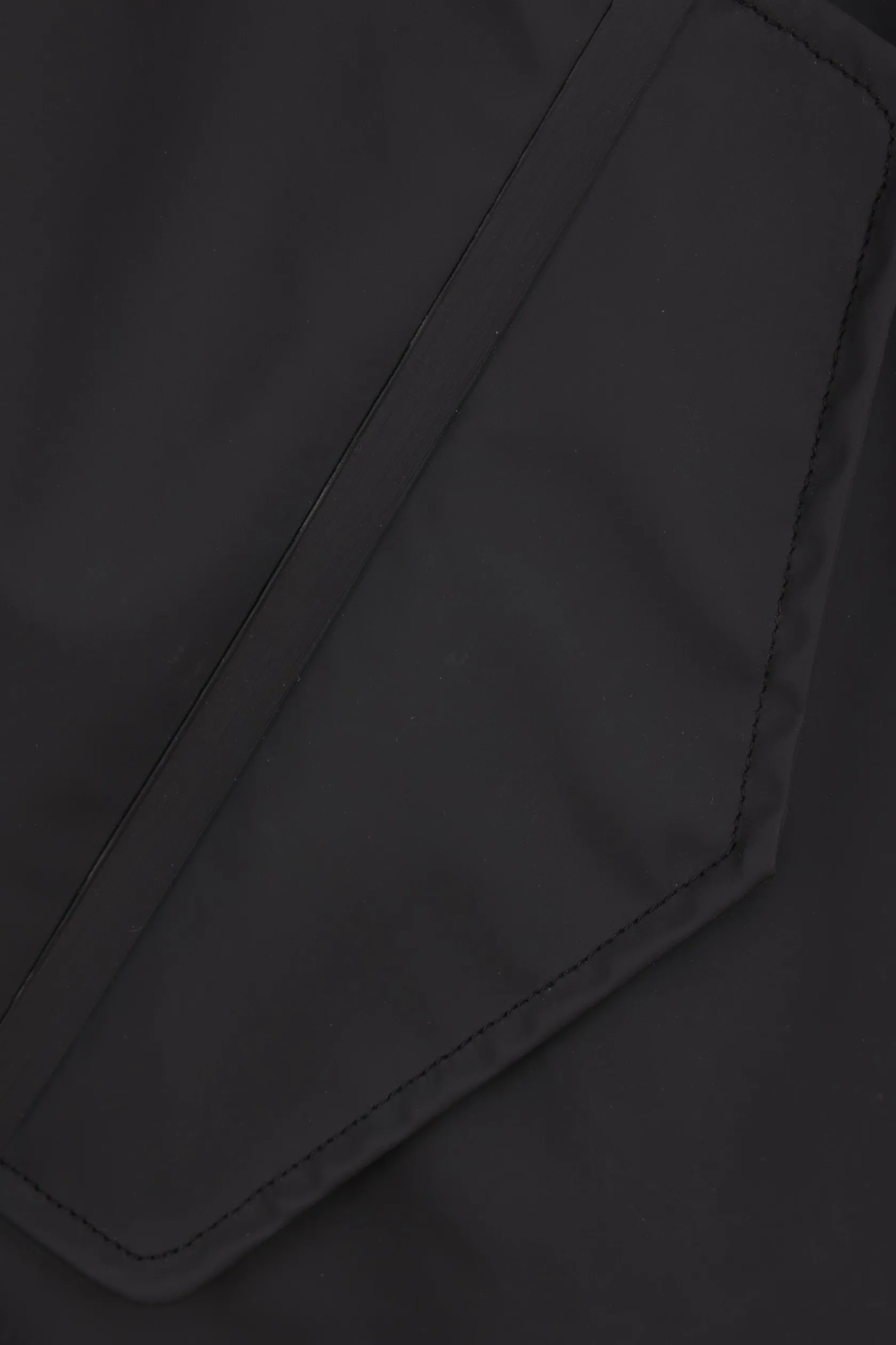 Capispalla>RAINS X 10 CORSO COMO parka Fishtail in nylon resinato Nero