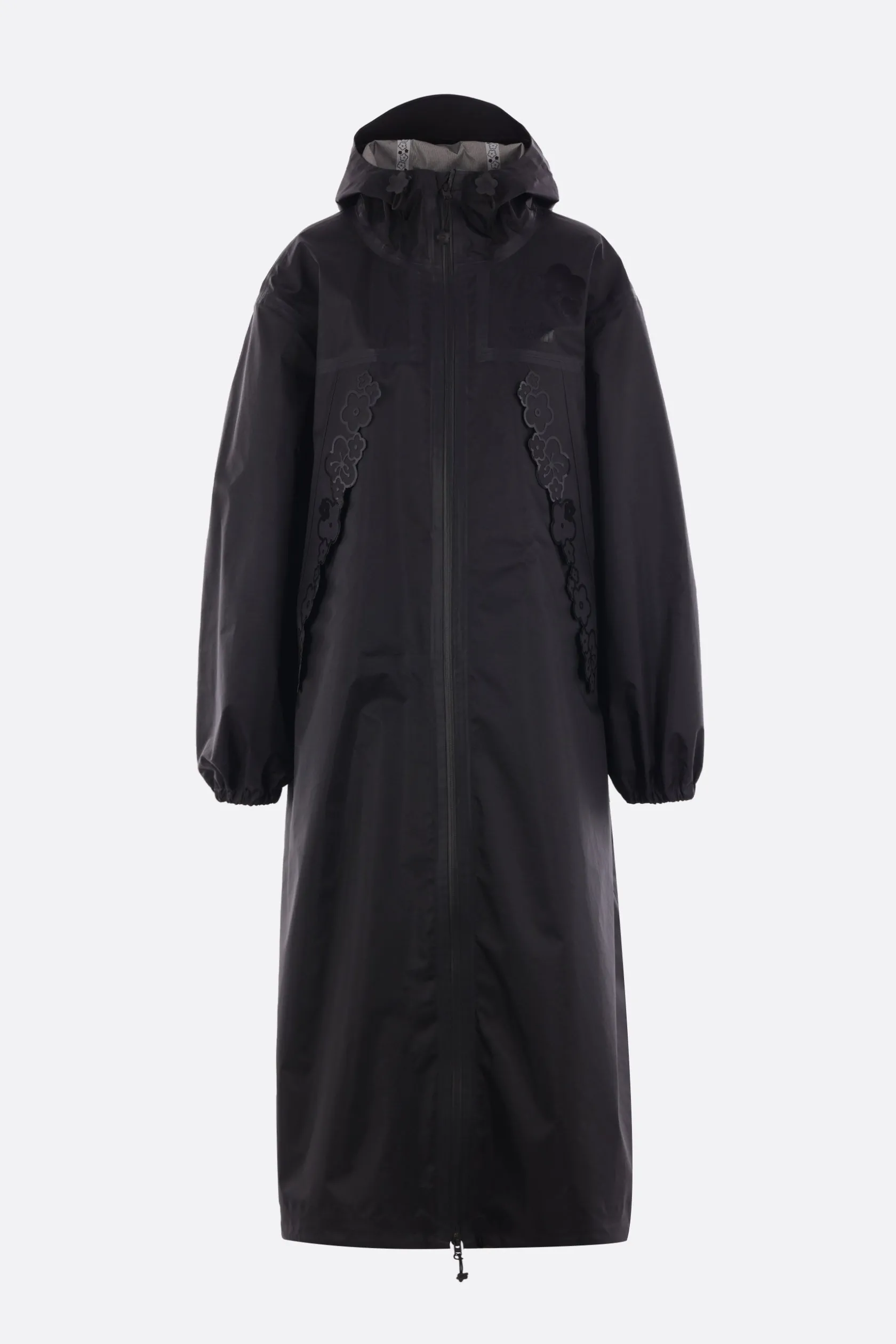 Capispalla>CECILIE BAHNSEN X THE NORTH FACE parka in nylon stampa floreale Nero