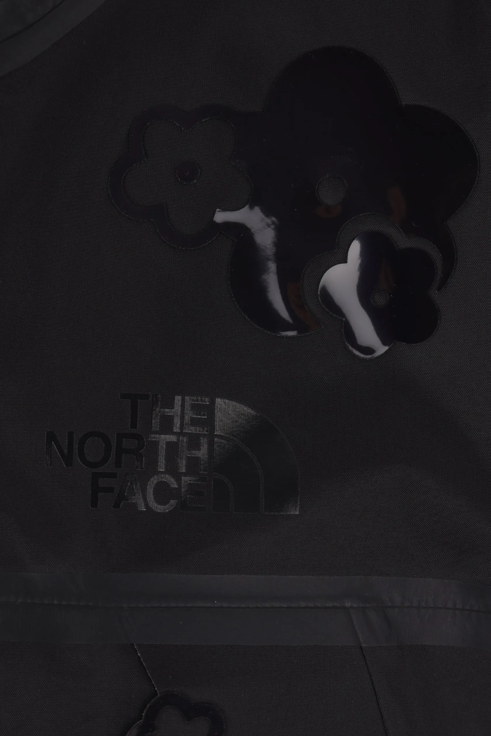 Capispalla>CECILIE BAHNSEN X THE NORTH FACE parka in nylon stampa floreale Nero