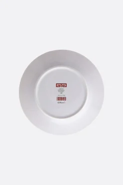 Lifestyle>GINORI 1735 piatto dessert Labirinto in porcellana Rosso