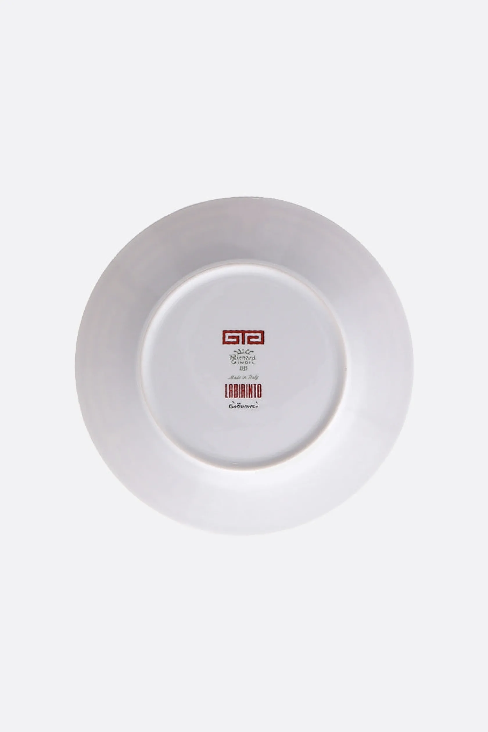 Lifestyle>GINORI 1735 piatto dessert Labirinto in porcellana Rosso