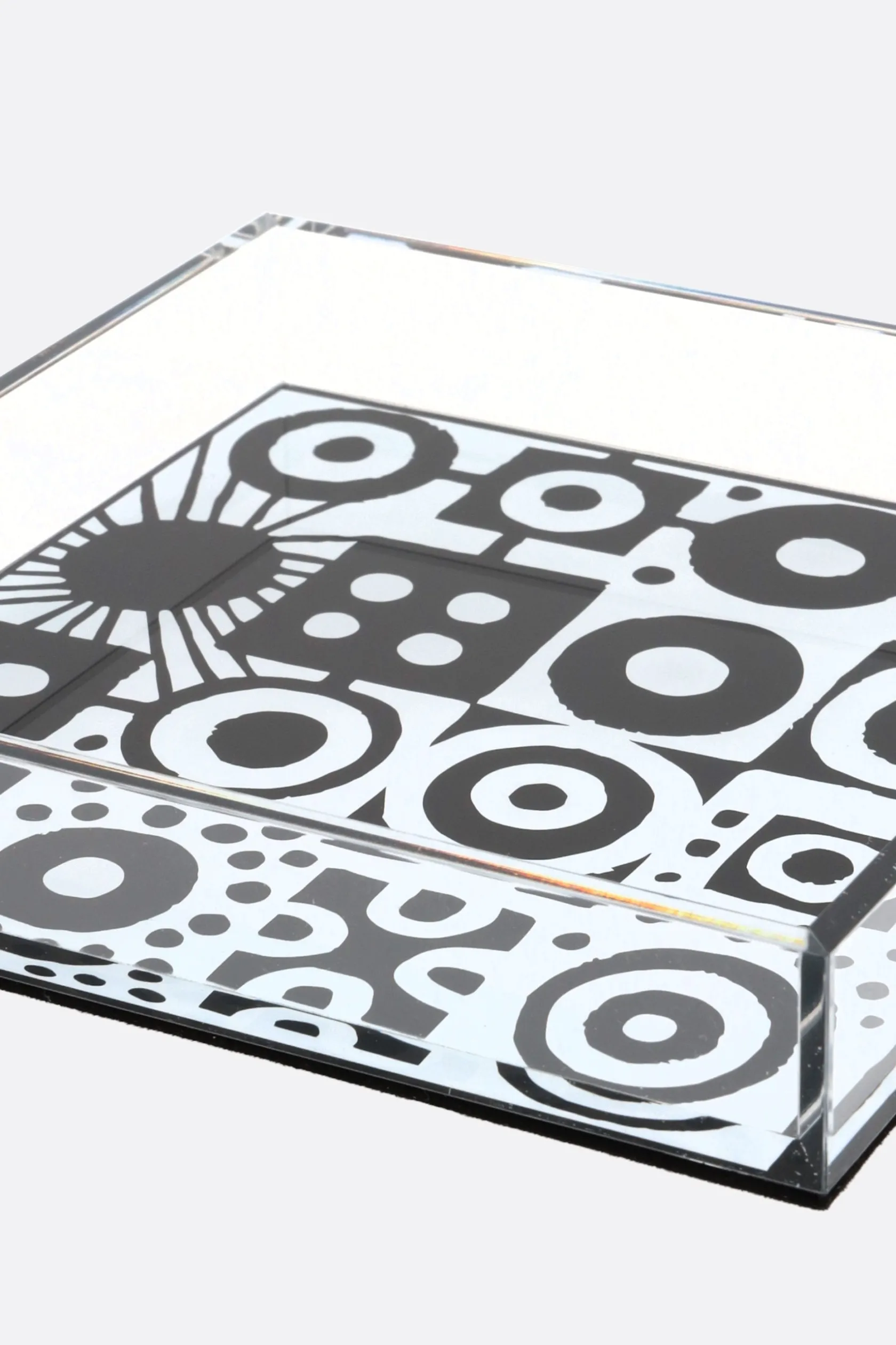Lifestyle>10 CORSO COMO piatto svuotatasche in plexiglass stampa grafica Nero