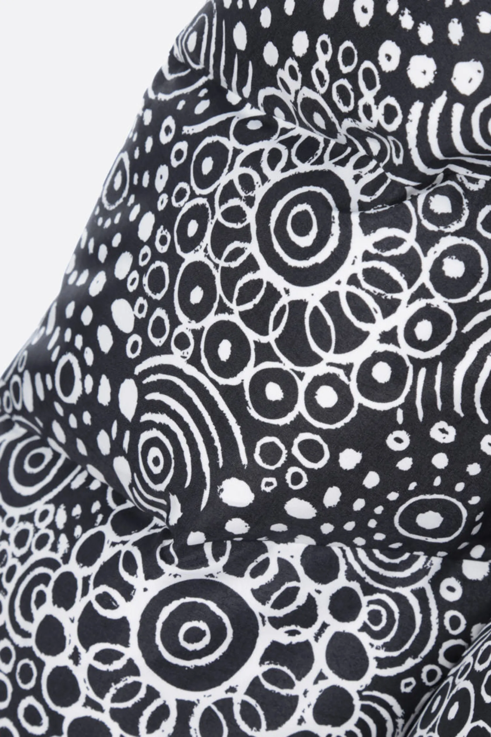 Capispalla>10 CORSO COMO piumino doppiopetto in nylon stampa grafica Nero