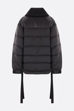 Capispalla>UNDERCOVER piumino in nylon e raso Nero