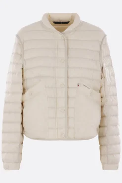 Capispalla>MONCLER GRENOBLE piumino Madulain in nylon Bianco