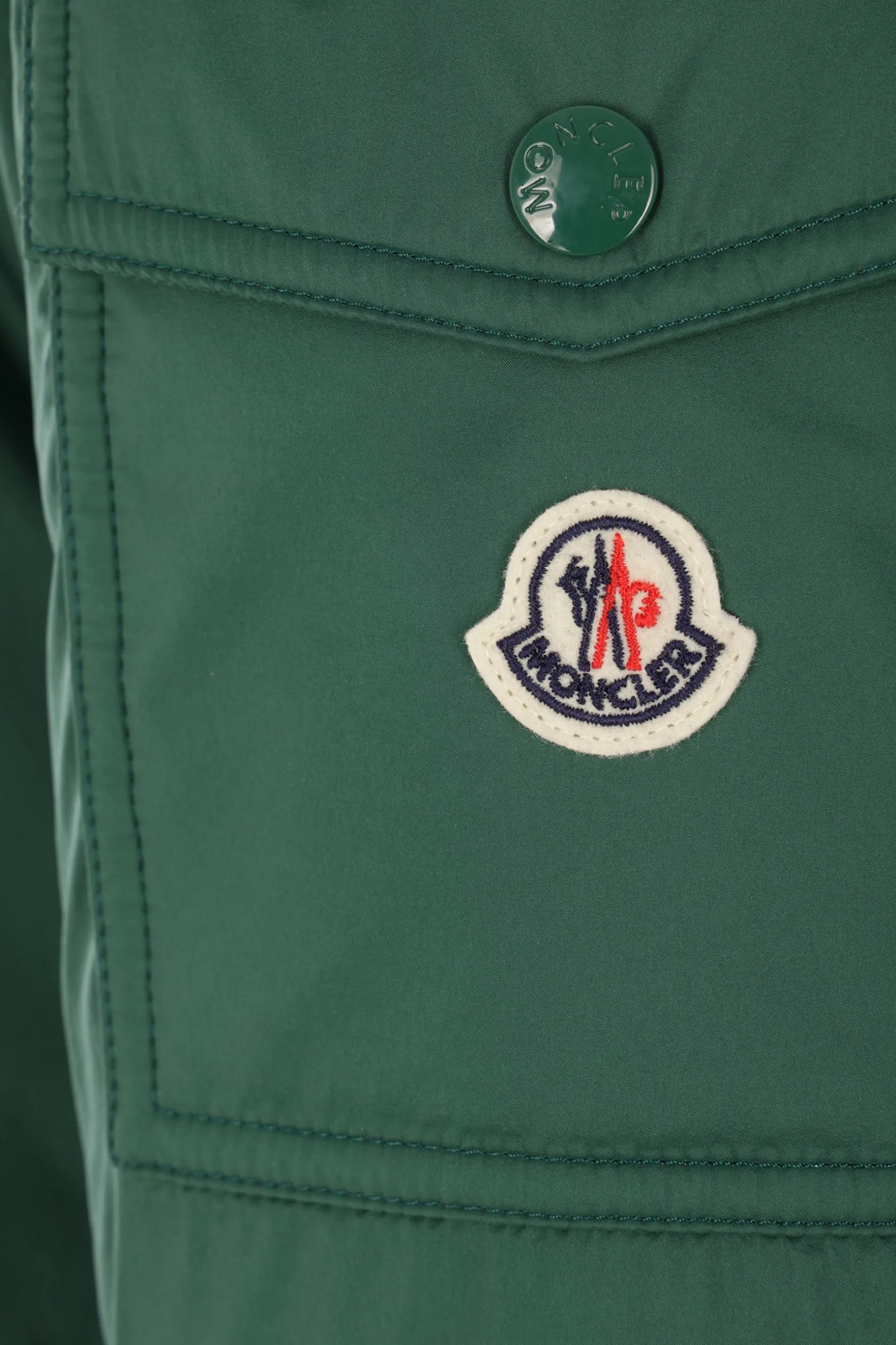 Capispalla>MONCLER piumino Monteynard in nylon Verde