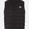Capispalla>MONCLER piumino smanicato Barthe in nylon Nero