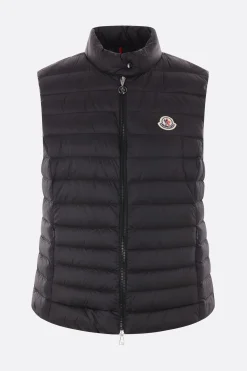 Capispalla>MONCLER piumino smanicato Igens in nylon Nero