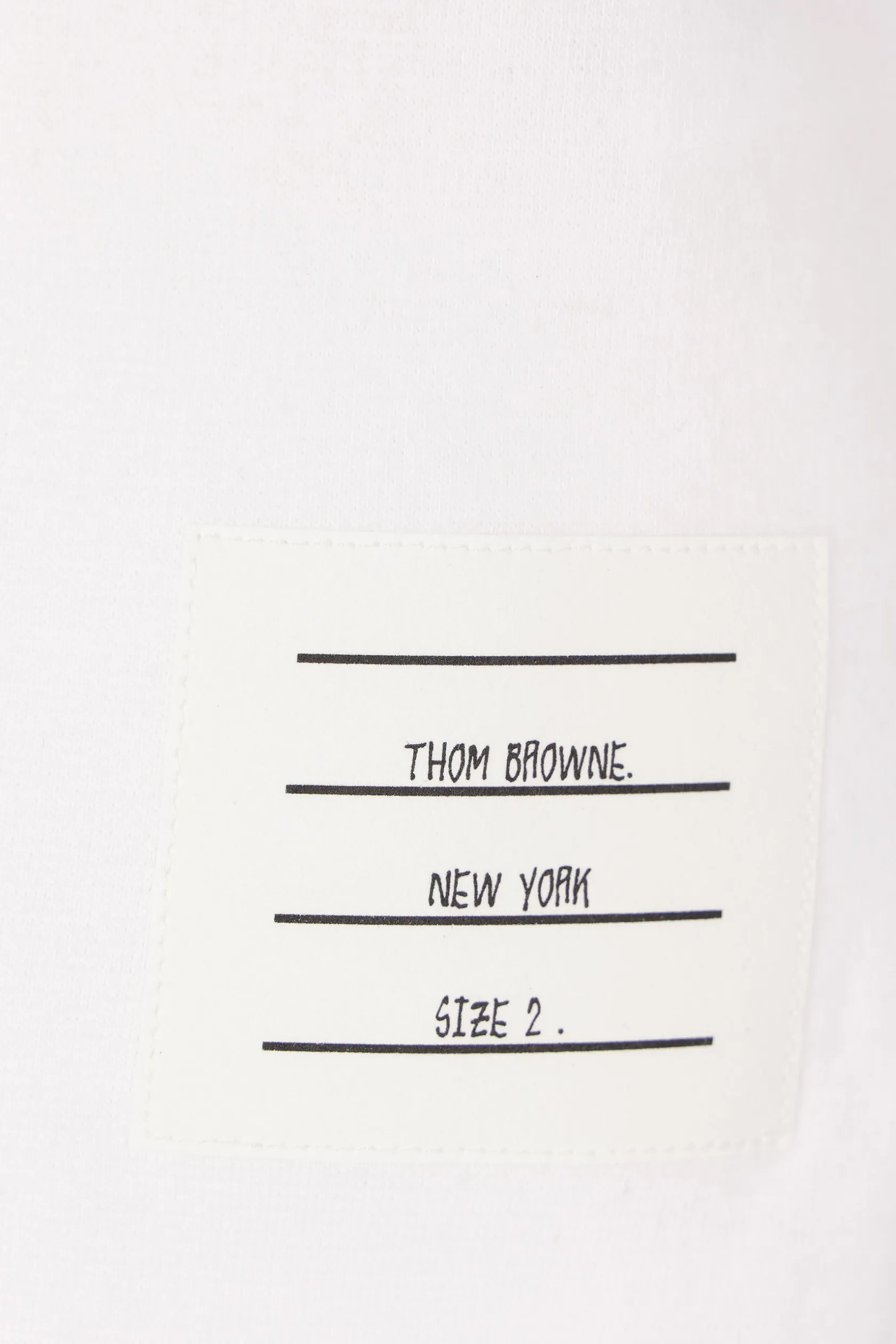 Topwear>THOM BROWNE polo in interlock Bianco