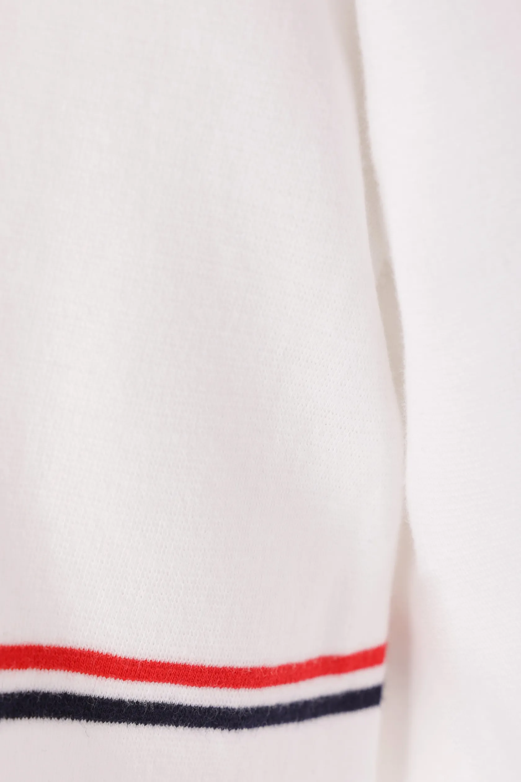 Topwear>THOM BROWNE polo in interlock Bianco