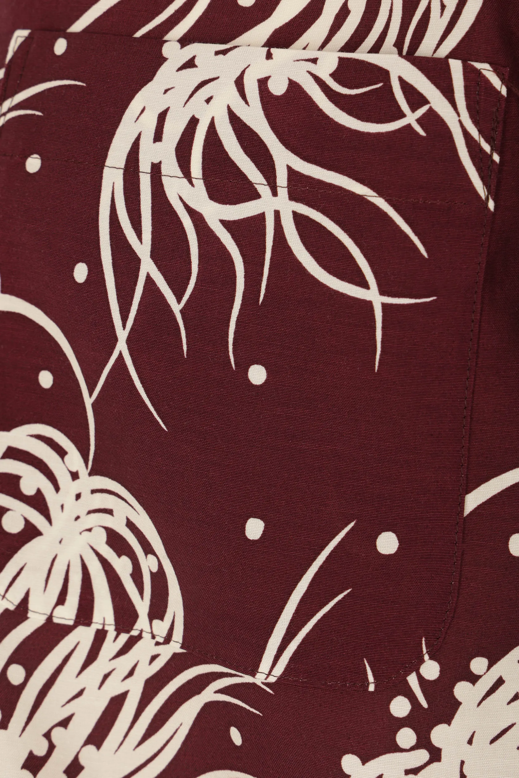 Topwear>SACAI polo in misto cotone stampa grafica Rosso