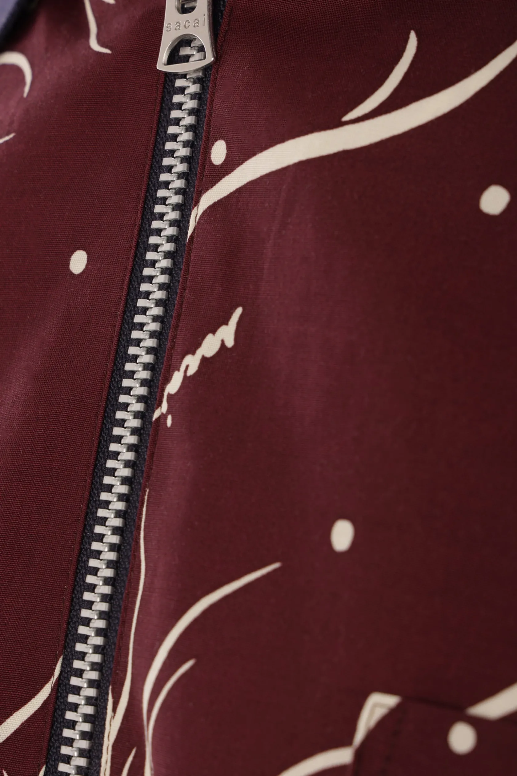 Topwear>SACAI polo in misto cotone stampa grafica Rosso