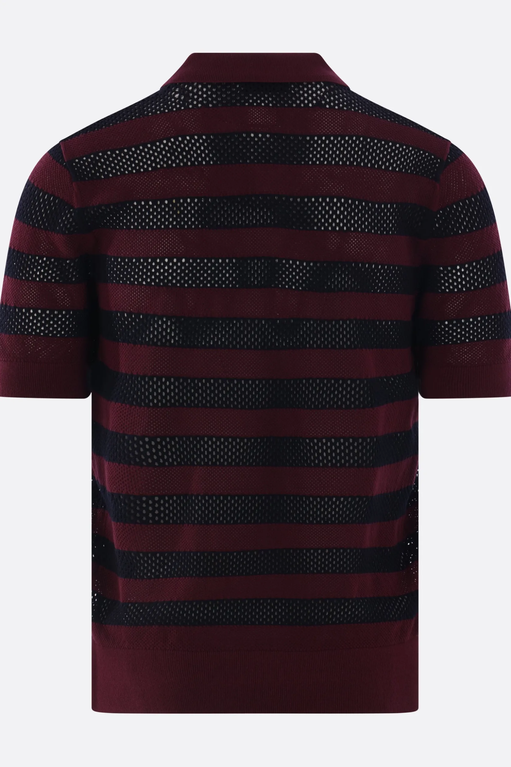 Topwear>DRIES VAN NOTEN polo Mercy in maglia traforata Viola