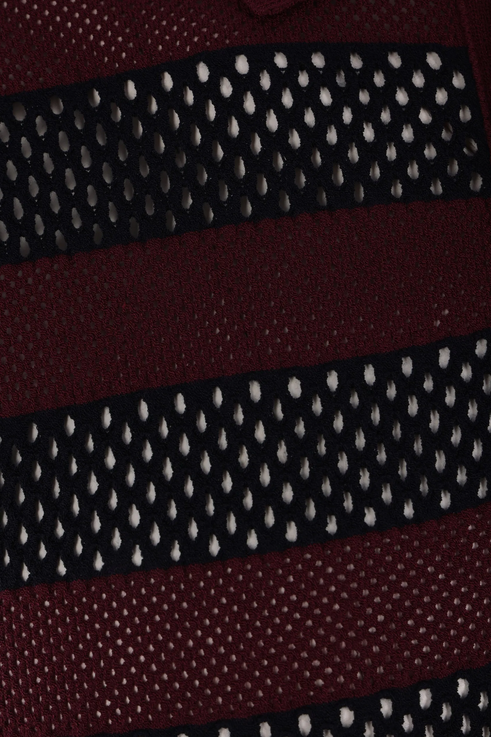 Topwear>DRIES VAN NOTEN polo Mercy in maglia traforata Viola