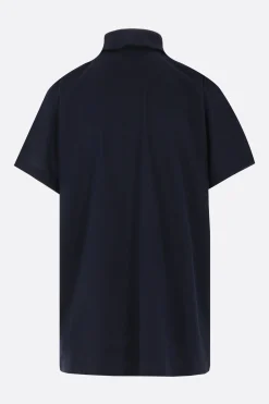 Topwear>BALENCIAGA polo oversize Interwined in piquet Blu