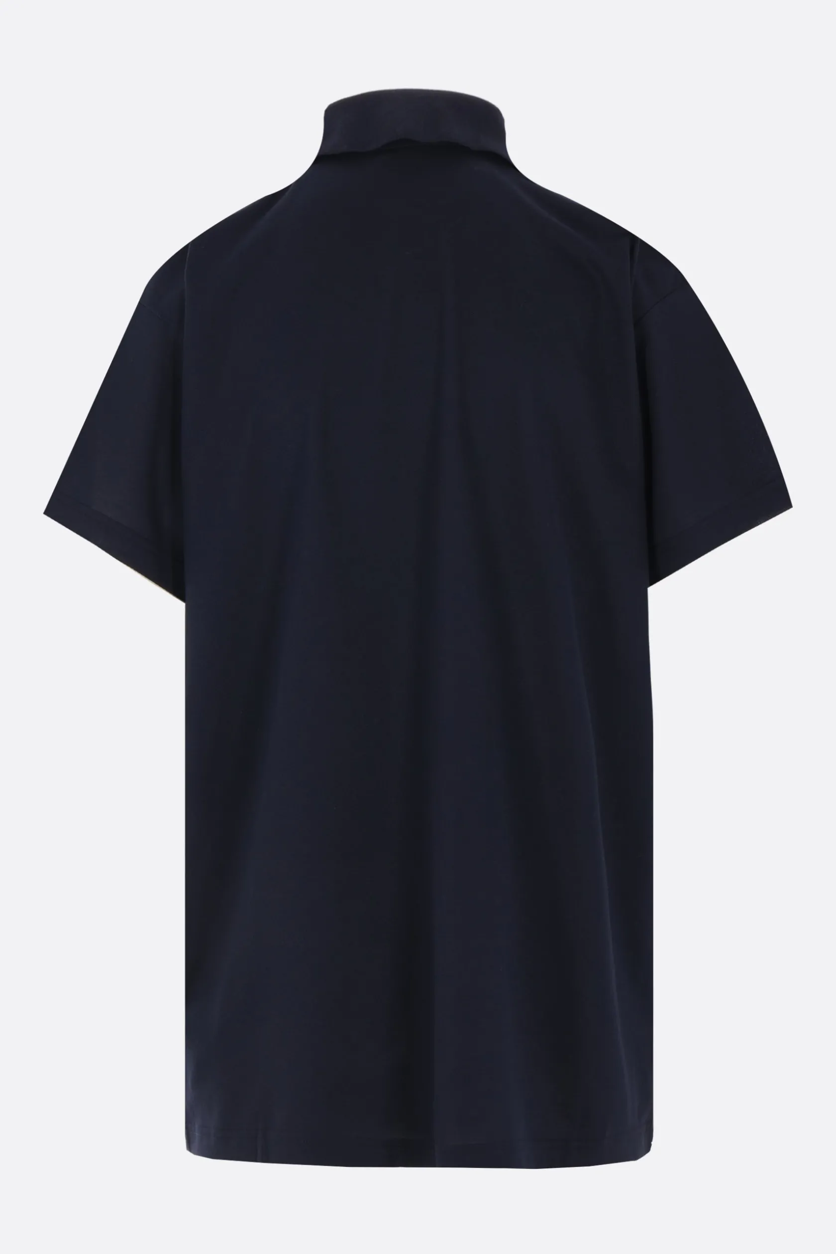 Topwear>BALENCIAGA polo oversize Interwined in piquet Blu