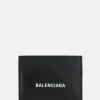 Piccola Pelletteria>BALENCIAGA porta carte Cash in pelle martellata Nero