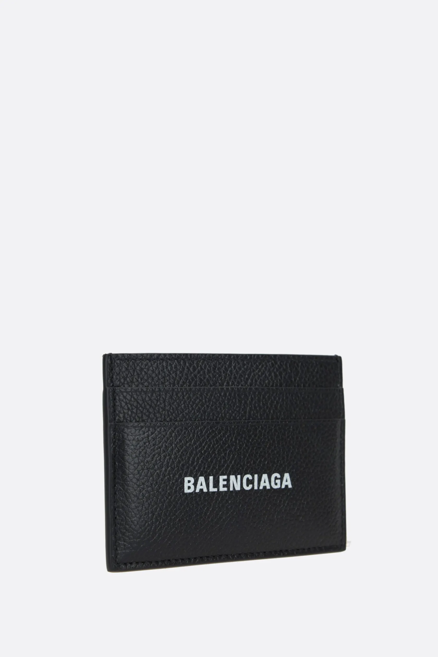 Piccola Pelletteria>BALENCIAGA porta carte Cash in pelle martellata Nero