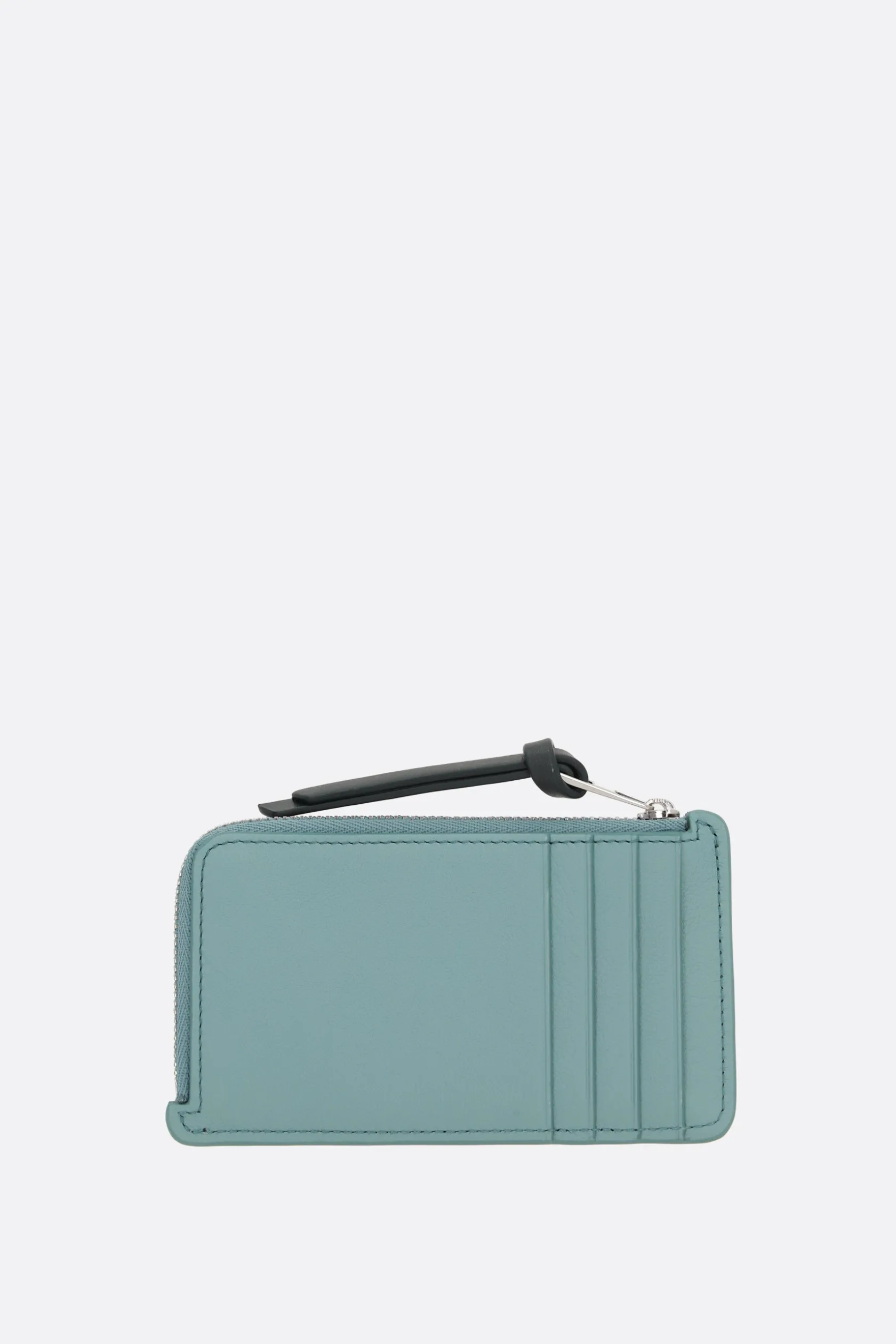 Piccola Pelletteria>LOEWE porta carte con zip Deep Sea in nappa Blu