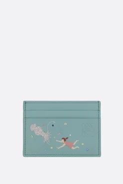 Piccola Pelletteria>LOEWE porta carte Deep Sea in nappa Blu