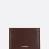 Piccola Pelletteria>JIL SANDER porta carte in pelle liscia Marrone
