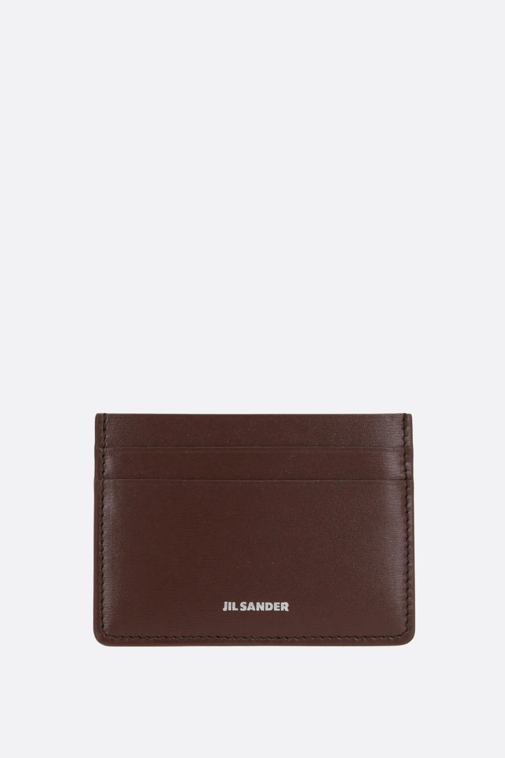 Piccola Pelletteria>JIL SANDER porta carte in pelle liscia Marrone