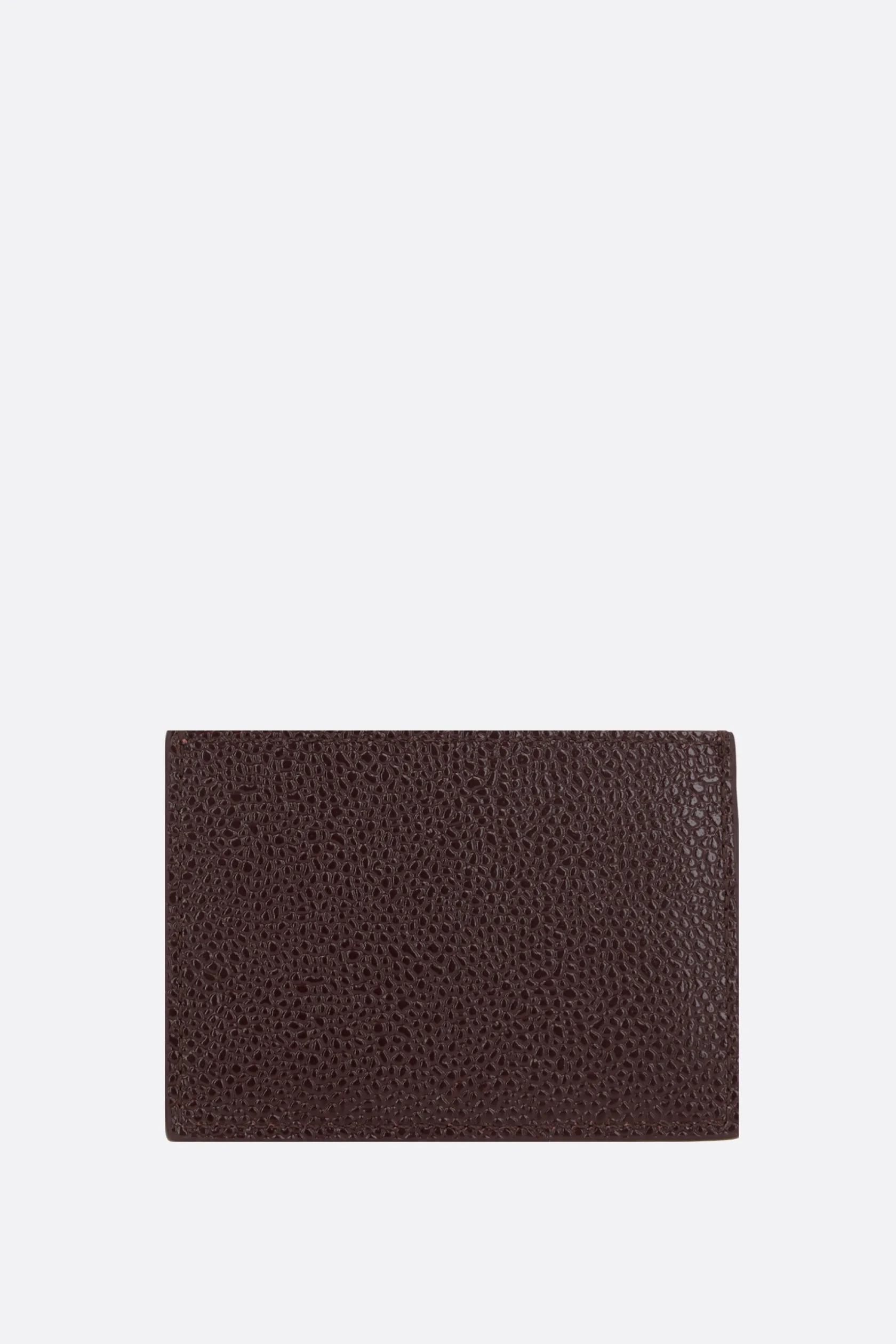 Piccola Pelletteria>THOM BROWNE porta carte in pelle pebble grain Rosso