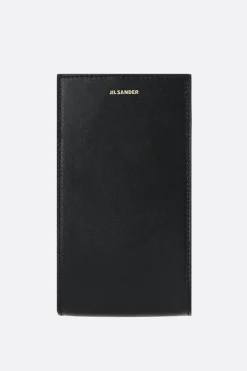 Accessori Da Indossare>JIL SANDER porta smartphone Tangle in pelle liscia Nero