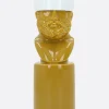 Lifestyle>GINORI 1735 portacandela Il Letterato in porcellana Giallo