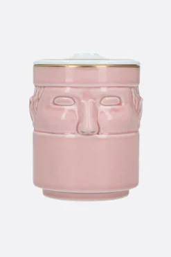 Lifestyle>GINORI 1735 portacandela Il Seguace in porcellana con coperchio Rosa