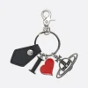 Piccola Pelletteria>VIVIENNE WESTWOOD portachiavi I Love Orb Nero