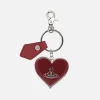 Piccola Pelletteria>VIVIENNE WESTWOOD portachiavi Mirror Heart Orb Rosso