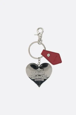 Piccola Pelletteria>VIVIENNE WESTWOOD portachiavi Mirror Heart Orb Rosso