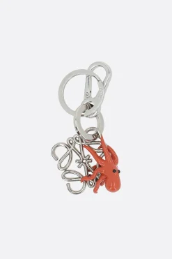 Piccola Pelletteria>LOEWE portachiavi Octopus in ottone Arancione