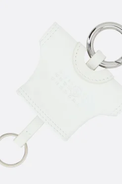 Piccola Pelletteria>MM6 portachiavi T-shirt in nappa Bianco