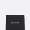 Portafogli>BALENCIAGA portafogli billfold Cash in pelle martellata Nero