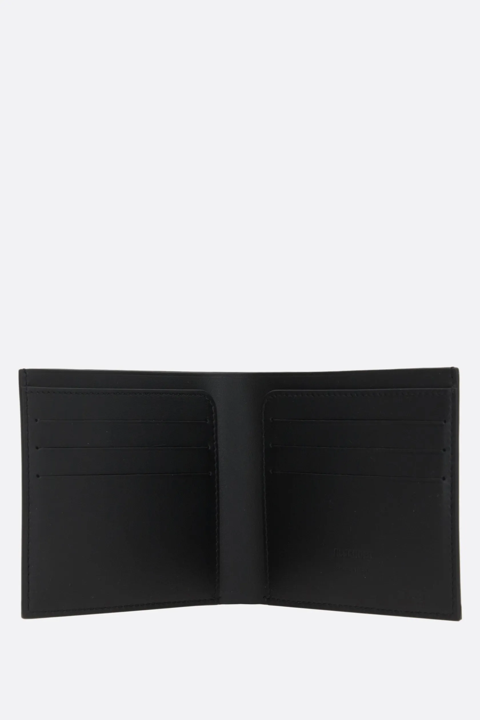 Portafogli>JIL SANDER portafogli billfold in pelle liscia Nero