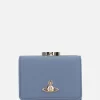 Portafogli>VIVIENNE WESTWOOD portafogli Frame small in ecopelle saffiano Blu