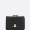 Portafogli>VIVIENNE WESTWOOD portafogli Frame small in ecopelle saffiano Nero