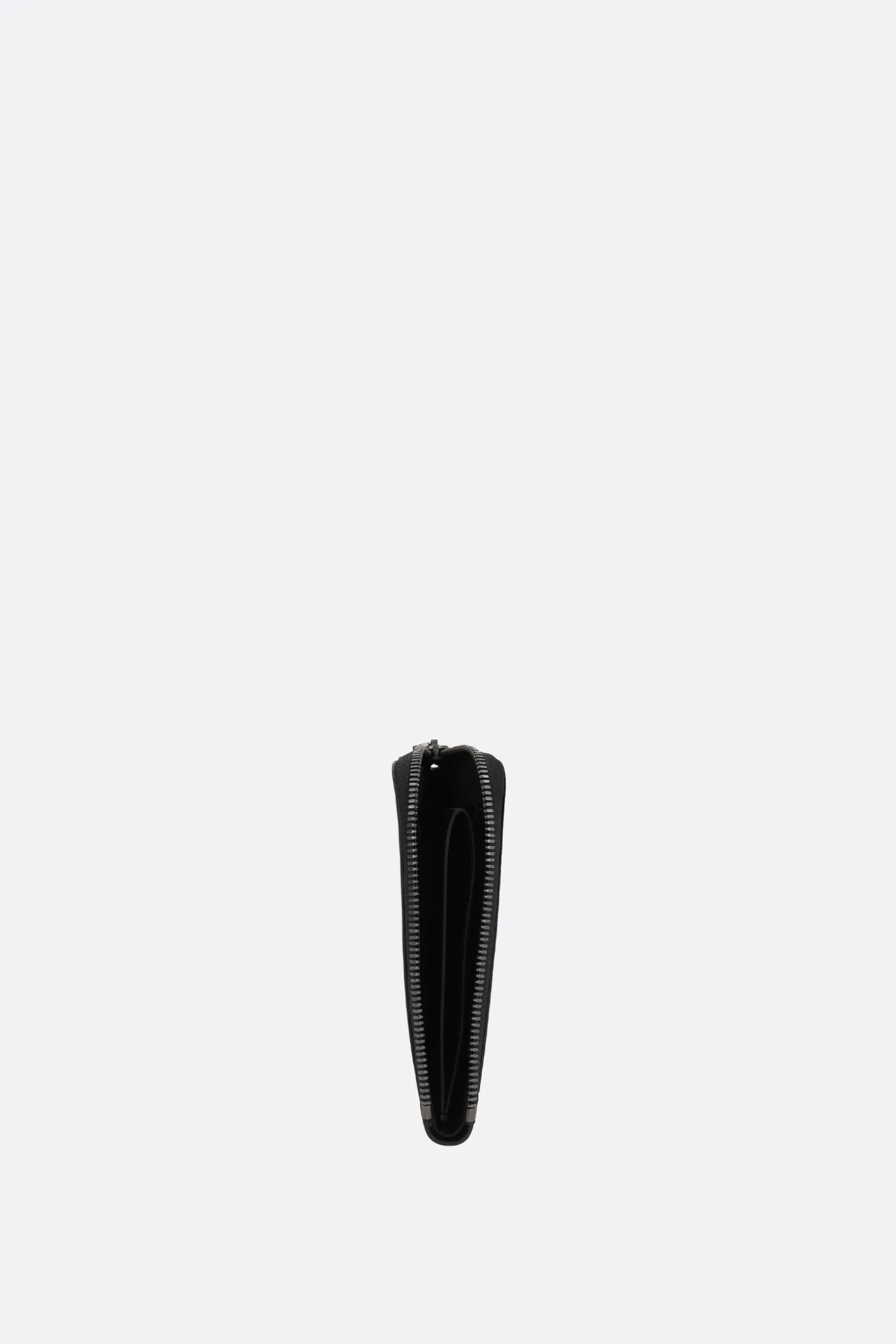 Portafogli>DISCORD YOHJI YAMAMOTO portafogli half-zip in pelle liscia Nero