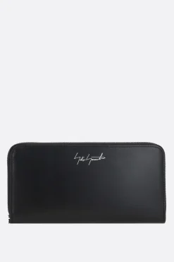 Portafogli>DISCORD YOHJI YAMAMOTO portafogli zip-around in pelle liscia Nero