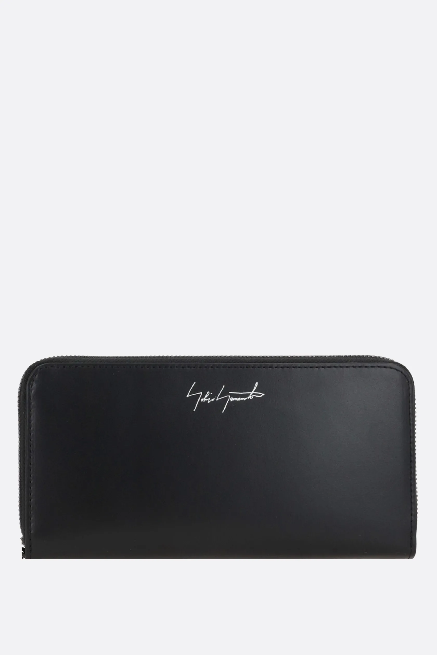 Portafogli>DISCORD YOHJI YAMAMOTO portafogli zip-around in pelle liscia Nero