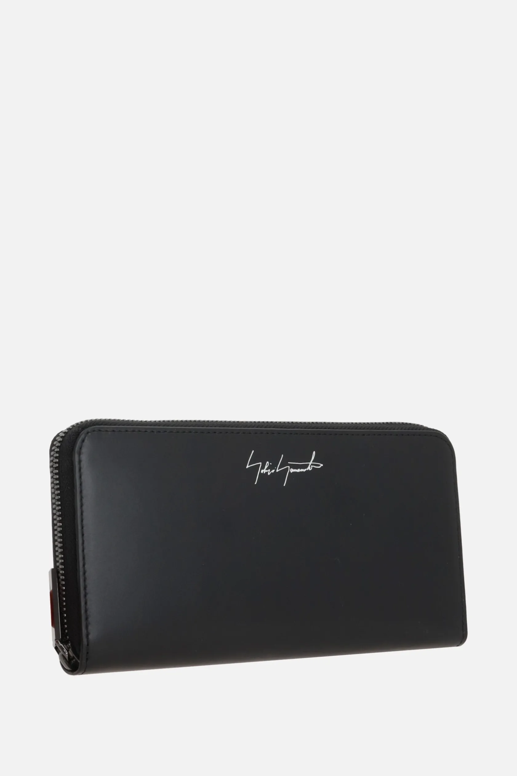 Portafogli>DISCORD YOHJI YAMAMOTO portafogli zip-around in pelle liscia Nero