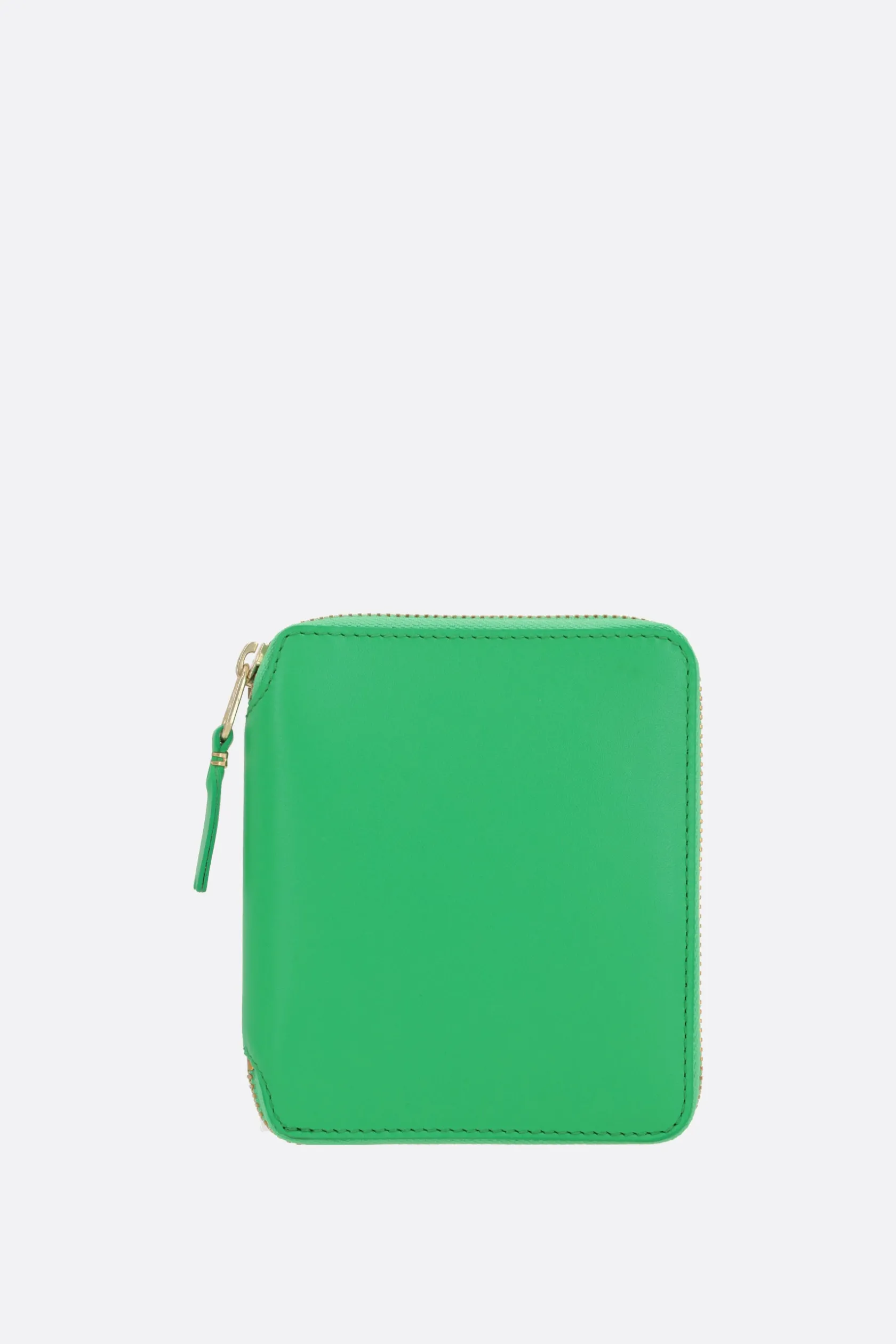 Portafogli>COMME DES GARÇONS WALLET portafogli zip-around small in pelle liscia Verde