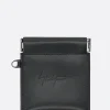 Piccola Pelletteria>DISCORD YOHJI YAMAMOTO portamonete in pelle liscia con catena Nero