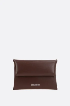 Piccola Pelletteria>JIL SANDER portamonete in pelle liscia Marrone
