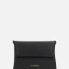 Piccola Pelletteria>JIL SANDER portamonete in pelle liscia Nero
