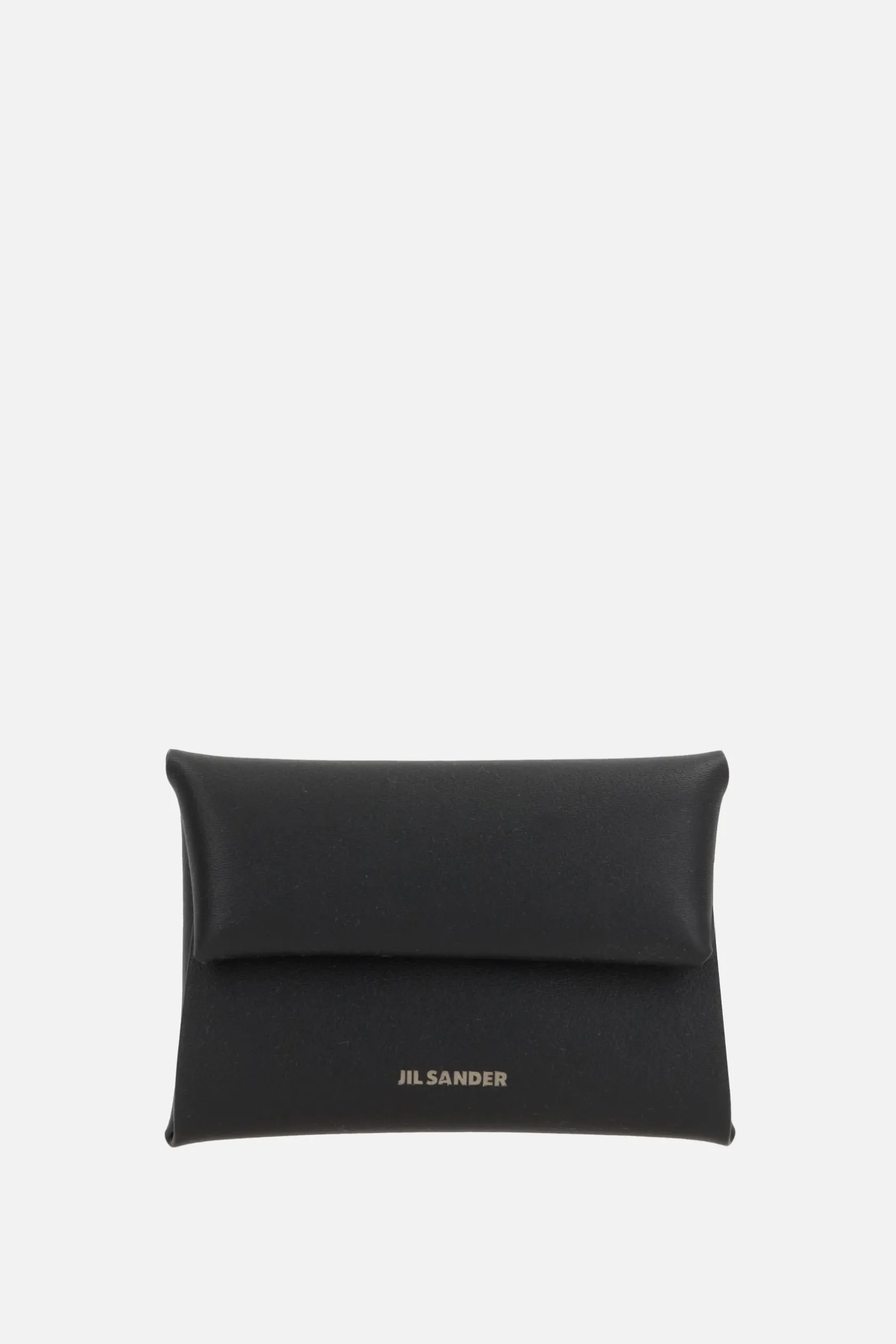 Piccola Pelletteria>JIL SANDER portamonete in pelle liscia Nero